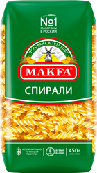 Макароны MAKFA Спирали высший сорт, 450г, фотография