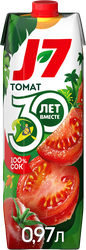 Сок J7 Томат с солью с мякотью, 0.97л, фото