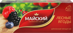 Чай черный МАЙСКИЙ Лесные Ягоды байховый, 25х1,5г, изображение