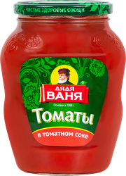 Томаты в томатном соке ДЯДЯ ВАНЯ, 670г, крупный план