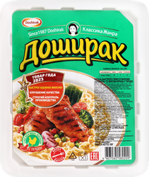Лапша ДОШИРАК со вкусом курицы с перцем, 90г, крупный план