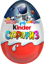 Яйцо шоколадное KINDER Сюрприз из молочного шоколада с игрушкой, в 
ассортименте, 20г, детальное фото