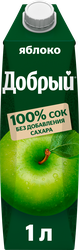 Сок ДОБРЫЙ Яблоко, 1л, крупный план