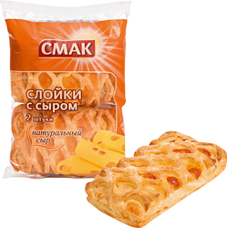 Слойка СМАК с сыром, 2х90г, вид