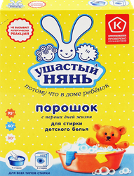 Стиральный порошок для детского белья УШАСТЫЙ НЯНЬ, 400г, изображение