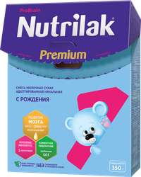 Смесь молочная NUTRILAK Premium 1 адаптированная, с 0 месяцев, 300г, детальное фото