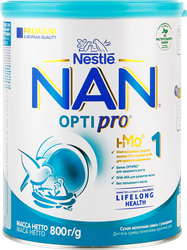 Смесь молочная NAN 1 Optipro для роста, иммунитета и развития мозга, с 0 месяцев, 800г, картинка
