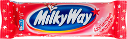 Батончик шоколадный MILKY WAY Клубничный коктейль с клубничным суфле, 26г, фото