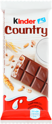 Шоколад KINDER Chocolate Country с молочно-злаковой начинкой, 23,5г, фото