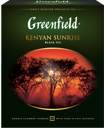 Чай черный GREENFIELD Kenyan Sunrise, 100пак, детальное фото