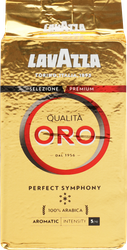 Кофе молотый LAVAZZA Qualita ORO натуральный жареный, 250г, крупный план