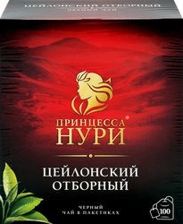Чай черный ПРИНЦЕССА НУРИ Отборный, 100пак, фотография