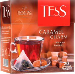 Чай черный TESS Caramel Charm, 20пир, фото