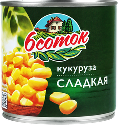 Кукуруза 6 СОТОК сладкая, 340г, крупный план