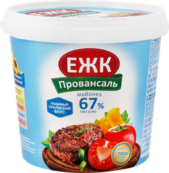 Майонез ЕЖК Провансаль 67%, 900мл, картинка