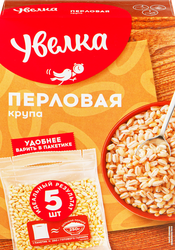 Крупа перловая УВЕЛКА в пакетиках, 5х80г, вид