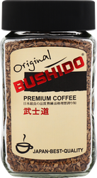 Кофе растворимый BUSHIDO Original сублимированный, ст/б, 100г, детальное фото