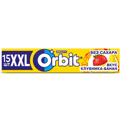 Жевательная резинка ORBIT Клубника банан XXL, 20,4г, фото