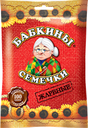 Семечки БАБКИНЫ СЕМЕЧКИ 100г, крупный план