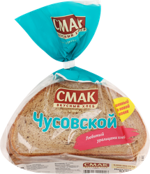 Хлеб СМАК Чусовской ржаной 2-й сорт в нарезке, 300г, крупный план