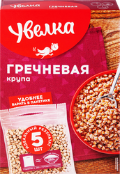 Крупа гречневая УВЕЛКА ядрица Экстра, в пакетиках, 5х80г, детальное фото