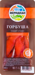 Набор к пиву слабосоленый МЕРИДИАН из горбуши, 150г, фотография