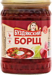 Борщ БУЗДЯКСКИЙ из свежей капусты с зеленью, 500г, крупный план