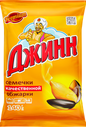 Семечки подсолнечника ДЖИНН жареные, 140г, фото