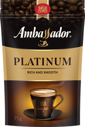 Кофе растворимый AMBASSADOR Platinum, 75г, фото