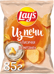 Чипсы картофельные LAY'S Лисички в сметане, 85г, фото
