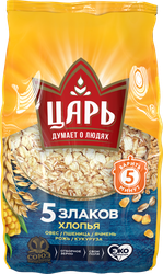 Хлопья мультизлаковые ЦАРЬ 5 злаков, 400г, картинка
