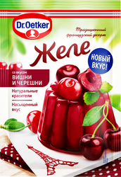 Желе DR.BAKERS со вкусом вишни и черешни, 45г, фотография