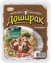 Лапша ДОШИРАК со вкусом грибов, 90г, крупный план