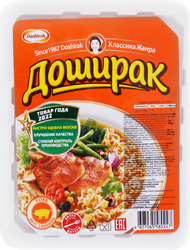 Лапша ДОШИРАК со вкусом свинины, 90г, вид
