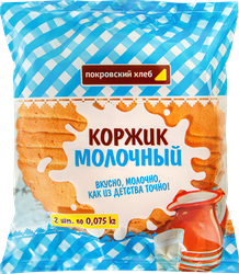 Коржик ПОКРОВСКИЙ ХЛЕБ Молочный, 2x75г, фото
