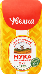 Мука пшеничная УВЕЛКА высший сорт, 2кг, детальное фото