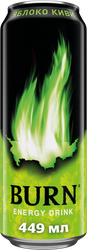 Напиток BURN Apple Kiwi сильногазированный, 0.449л, вид