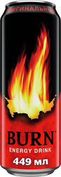 Напиток энергетический BURN сильногазированный, 0.449л, картинка