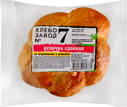 Булочка сдобная ЛЕБОЗАВОД №7 Сдобная со штрейзелем, 90г, крупный план