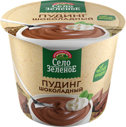 Пудинг молочный СЕЛО ЗЕЛЕНОЕ Шоколад 3%, без змж, 120г, изображение