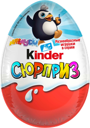 Яйцо шоколадное KINDER Surprise из молочного шоколада с игрушкой, 20г, фотография