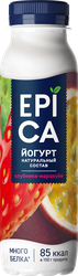 Йогурт питьевой EPICA с клубникой и маракуйей 2,5%, без змж, 260г, вид