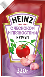Кетчуп HEINZ с чесноком и пряностями, 320г, детальное фото