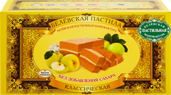 Пастила БЕЛЁВСКАЯ ПАСТИЛЬНАЯ МАНУФАКТУРА Классическая без сахара, 100г, фотография