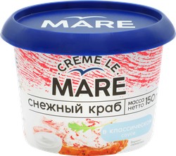 Снежный краб БАЛТИЙСКИЙ БЕРЕГ Creme le Mare в классическом соусе, 150г, картинка