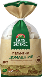 Пельмени СЕЛО ЗЕЛЁНОЕ Домашние, категория В, 800г, крупный план