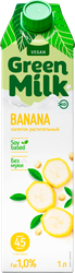 Напиток соевый GREEN MILK со вкусом банана, 1000мл, картинка