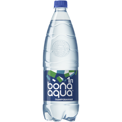 Вода питьевая BONA AQUA газированная, 1л, вид