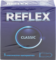 Презервативы REFLEX Classic №3 из натурального латекса, 3шт, детальное фото