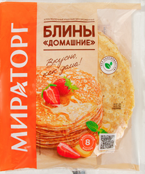 Блины МИРАТОРГ Домашние, 400г, крупный план